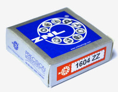 1604-ZZ, 3/8" I.D. X 7/8" O.D. Shielded Radial Ball Bearing