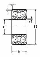 掛軸 Intech Bearing Inc. - 5305-ZZ JAF/IJK/KYK Brand 2-Row Angular