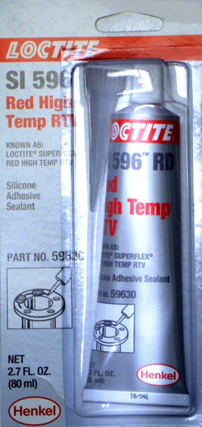 Loctite SI 596 RD Red High Temp RTV Silicone Adhesive Sealant