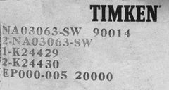 Na03063Sw-90014 Timken Tapered Roller Bearing Assembly - None