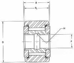 Y112L Yoke Roller - Needle Roller