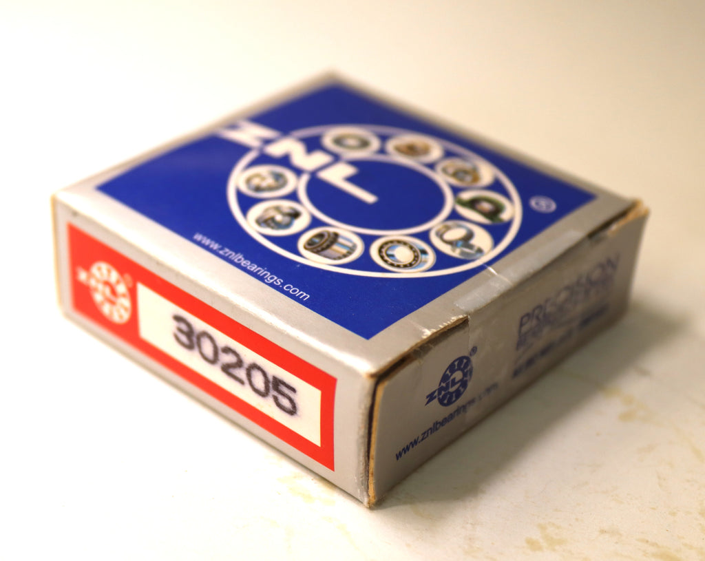 30205, ZNL Brand, Metric Tapered Roller Bearing Assembly (0926)