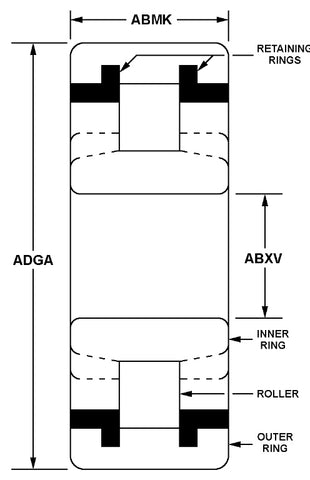 A5206TS, Cylindrical Roller Bearing, Hyatt Brand (0726)
