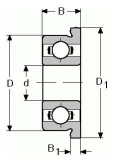 FR-3, DEEP GROOVE BALL BEARINGS - FLANGED - MINIATURE - INCH (1024)