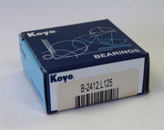 B2412, Koyo, Full Complement Drawn Cup Needle Bearing w/ L125 Lube