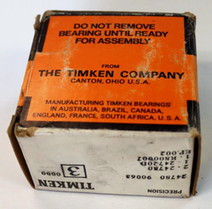 24780 90063 Class 3 Precision Double-Row Timken Set, Banded in Original Packaging (0826)