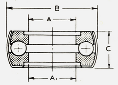 4941 NICE Banded Thrust Ball Bearing (0826)