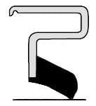 1.719"X2.562"X.500" 17146 HM18 CR SKF Oil Seal (0324)