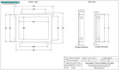 10.4 Open Frame Lcd Display With 5-Wire Touch Screen - Ezscreen-Display