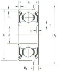 SSRIF-614-ZZ / FR168ZZ Inch Dimension Miniature Ball Bearing